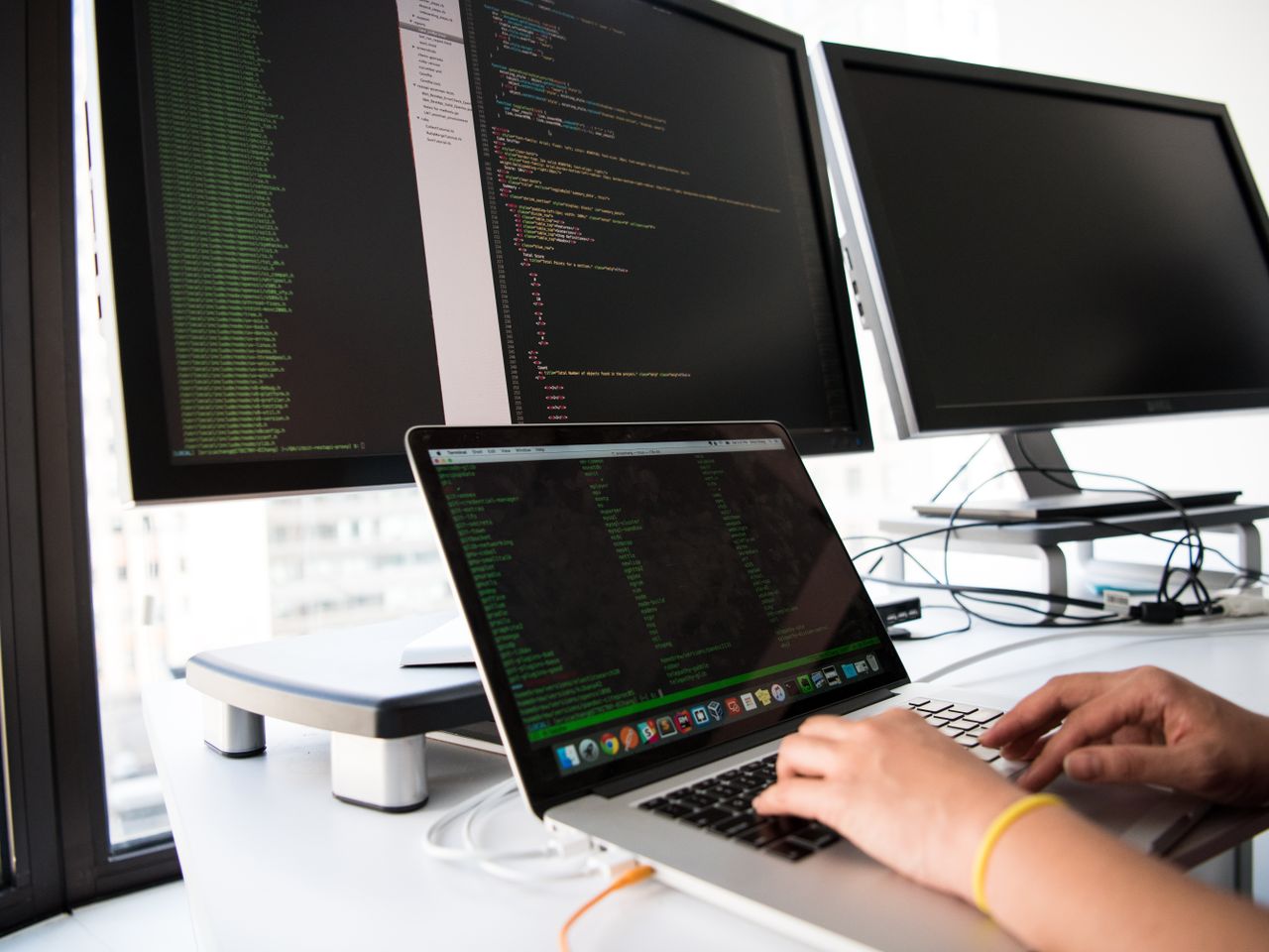 Planning email campaigns and nurturing messages for subscribers on a laptop